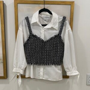Mare x Mare Anthropologie tweed over shirt Small